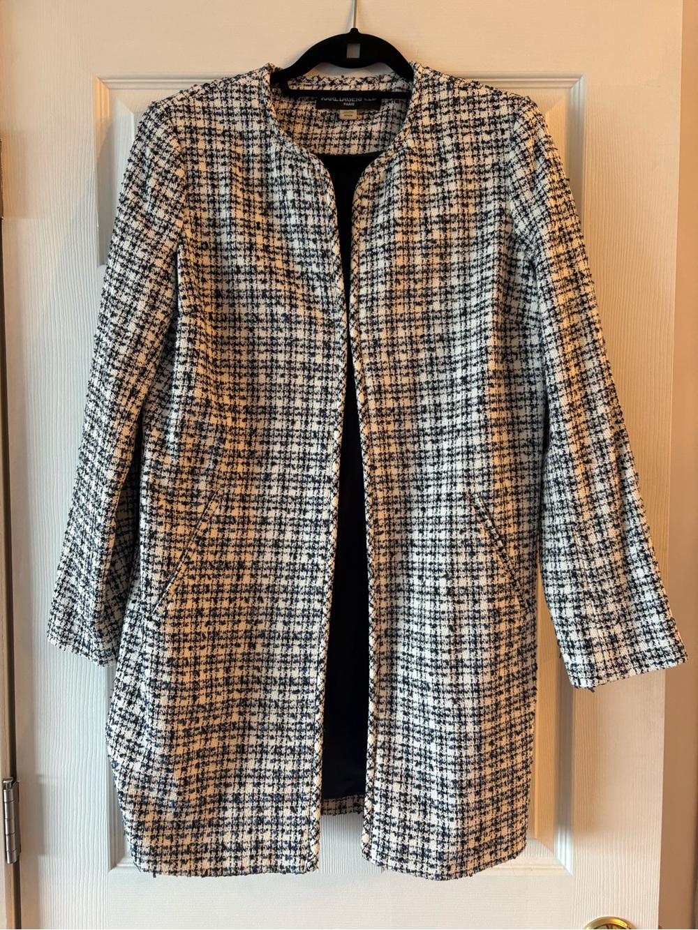 Karl Lagerfeld Tweed Topper Jacket